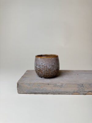 Cache-pot céramique Hedna gris rosé