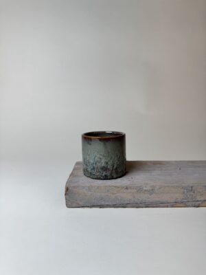 Cache-pot céramique Heva bleu vert