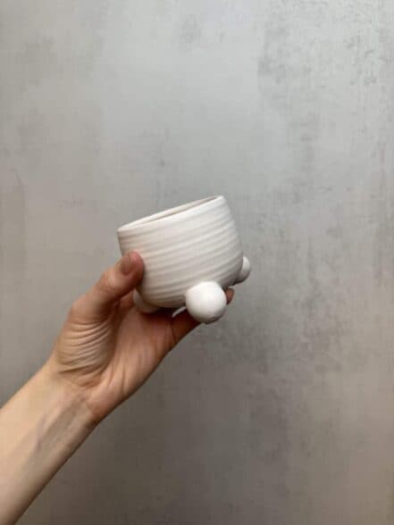 Cache Pot Bumby Céramique Blanc