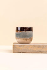 Cache-pot en céramique Wavy terratia de diamètre 6 cm vue de face